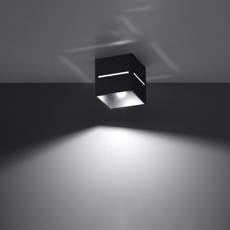 Stropné svietidlo Povrchová montáž Cube G9 Square Black Moderné svietidlo Lobo Sollux