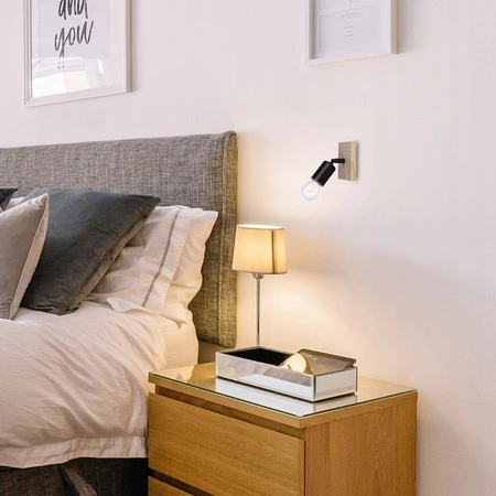 Bodové nástenné svietidlo E27 Pohyblivé čiernohnedé svietidlo Eos Masterled