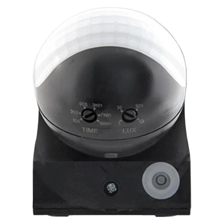 Vonkajší PIR senzor pohybu a súmraku nastaviteľný čierny IP44 180° Masterled