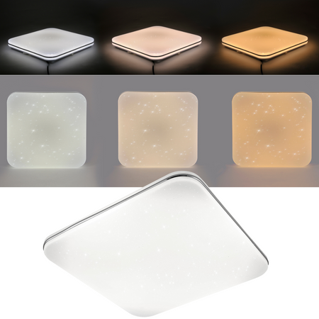 Plafond LED stropné svietidlo 72W 8000lm CCT 120° biela Stmievateľné diaľkové ovládanie Syrius Sanico Goldlux