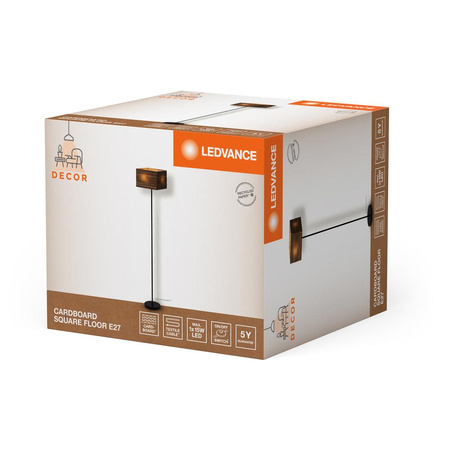 Dekoratívna podlahová lampa E27 Brown Decor Ledvance