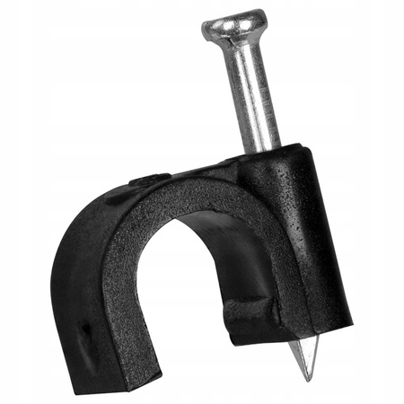 Káblový úchyt FLOP KLIP 12 mm čierny 100 ks PAWBOL