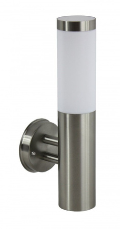 Vonkajšia záhradná lampa fasádna KINKIET LED Inox ST 025 E27 Su-Ma