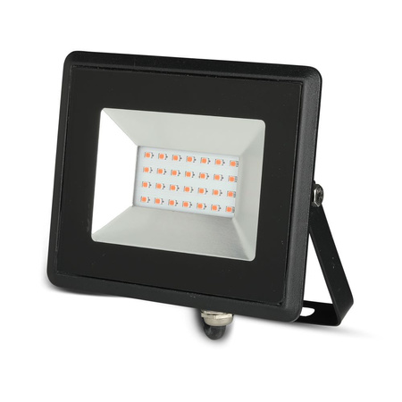 LED reflektor 20W 1700lm IP65 čierne svetlo červené SMD VT-4021-C V-TAC