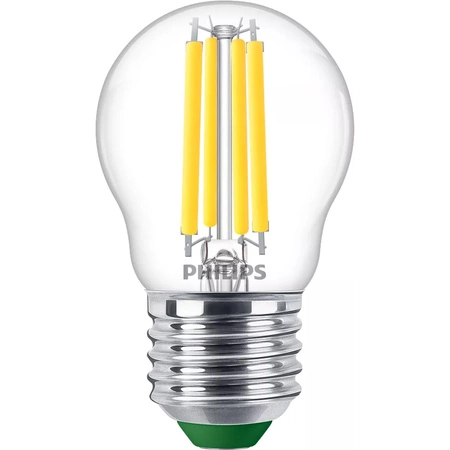 LED žiarovka E27 guľka P45 2,3W = 40W 485lm 210lm/W 4000K neutrálna biela 300° CLASS A UltraEfficient Philips