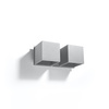 Nástenné svietidlo Nástenné svietidlo 2x G9 Square Grey Modern Quad Sollux
