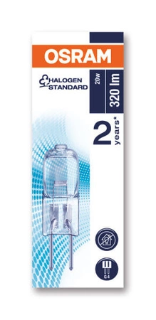 Halogénová žiarovka G4 Capsule 20W 320LM 12V Halostar Oven OSRAM