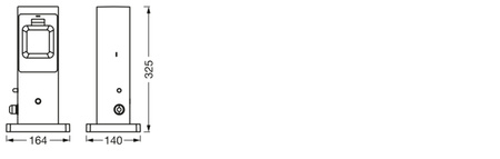 Vonkajšia zásuvka Zosilňovač terminálov 2 inteligentné zásuvky EÚ IP44 SMART+ WiFi Terminál Ledvance