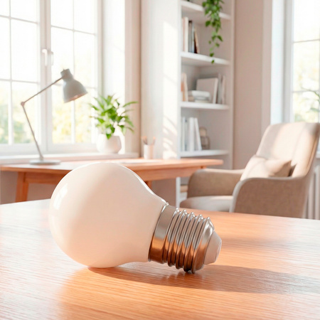 6x LED žiarovka E27 Ball P45 2,2W 470lm = 40W 4000K Neutrana 360° Filament CLASS A LUMILED