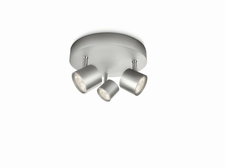 LED bodové stropné svietidlo 13,5W 1500lm 2700K hliníková hviezda Philips