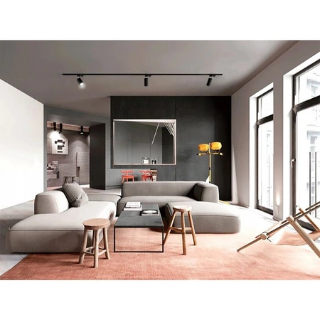 Osvetľovacia sada prípojníc 1,5 m + 3x LED reflektor GU10 biely matný