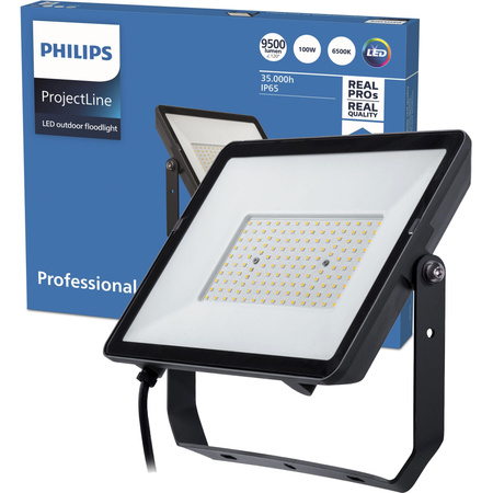 LED reflektor 100W 9500lm 6500K IP65 Black ProjectLine Philips