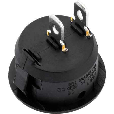 Nábytkový kolískový spínač ON/OFF čierny