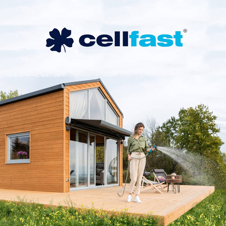 Záhradná hadica na vodu 22,5 m s pištoľou a spojkami BASIC CELLFAST