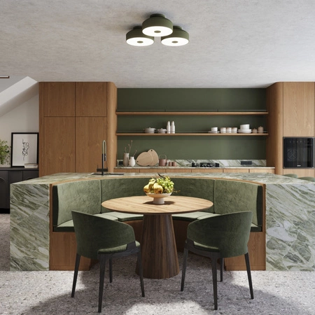 LED stropné svietidlo 4x E27 olivovo zelené OMIQ Crimson SL.1680 Sollux