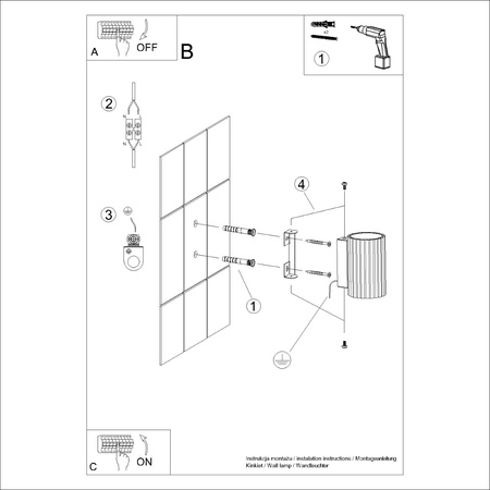 Nástenné svietidlo Reflektor Tuba Spot 1x GU10 Gold Carbon Deep Space SL.1650 Sollux