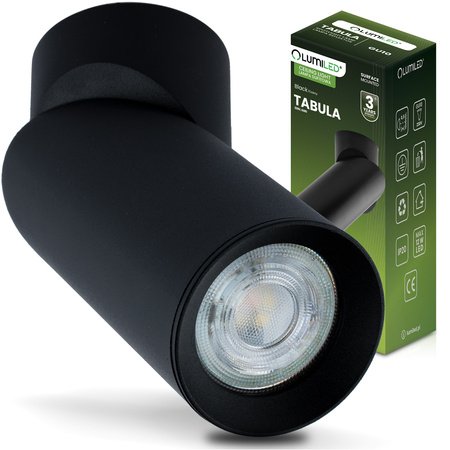 Stropné svietidlo Plafond SPOT TUBA Reflektor Halogénové šikmé svietidlo GU10 TABULA LUMILED