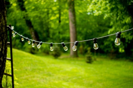 Záhradná vonkajšia svetelná reťaz Girland 10 m 10x žiarovky E27 1W 2700K NARCI Lumiled