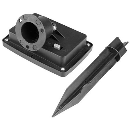 Sada 4x LED solárnych svetiel pre psie labky 0,24W 6500K, studená biela so súmrakovým senzorom Black IP44 Masterled