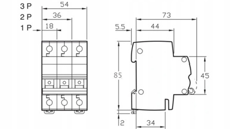 Izolovaný odpojovač 2P 100A IP20 415V Schneider