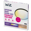 Plafond LED stropné svietidlo na povrchovú montáž 22W 2450lm 2700-6500K TW 43cm čierne okrúhle Smart SMART WiFi Bluetooth App Superslim WiZ