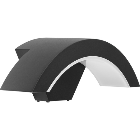 Záhradná nástenná lampa 12W 4000K ORION BLACK IP54