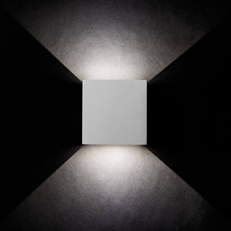 Vonkajšie nástenné svietidlo LED 7W 510lm 4000K, neutrálna biela 90° IP54 Povrchová montáž biela REKA Kanlux