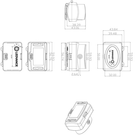 LED hlavová baterka 2,2 W 100 lm 6500 K studená biela oranžová baterka Ledvance