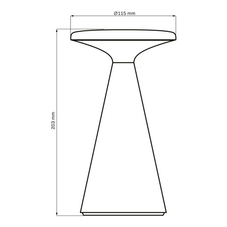 Vonkajšia dekoratívna stolová lampa LED 1,8 W 160 lm 2700K teplá biela zelená IP44 stmievateľná Paros Sanico Goldlux