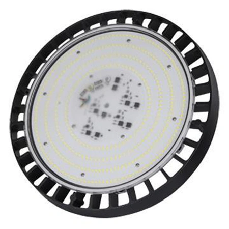 LED High Bay priemyselné závesné svietidlo 100W 5000K studené 90° stmievateľné čierne IP65 Masterled