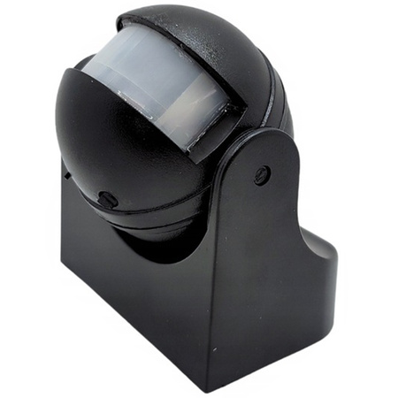 PIR senzor pohybu a súmraku IP44 povrchová montáž čierny 12m 180° CP Ecolight