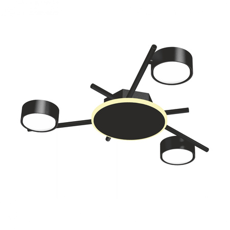 Luster Stropné svietidlo 3x GX53 9W 830lm 2700K, teplá biela čierny Povrchová montáž Videx