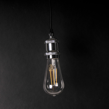 Stropné závesné svietidlo E27 Chrome Nola Sanico Goldlux