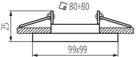 Hranaté pohyblivé halogénové stropné svietidlo ALREN MR16 GU10 biele IP20 Kanlux