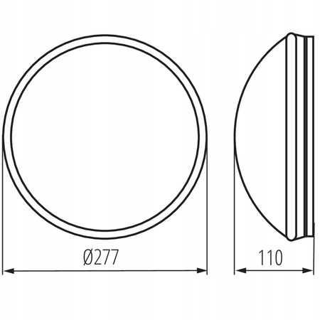 Plafond LED stropné svietidlo so senzorom pohybu Povrchová montáž E27 IP44 Okrúhly biely PIRES KANLUX