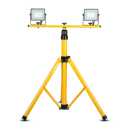 TRIPOD LED reflektor dvojitý stojan žltý VT-41150Y V-TAC