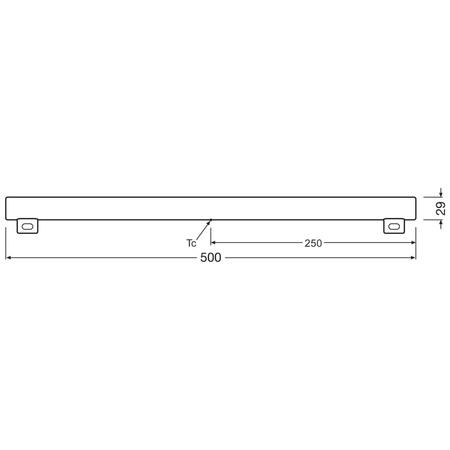 LED žiarivka 7W 40W 2700K S14s 2PIN 50cm LEDinestra Stmievateľné OSRAM