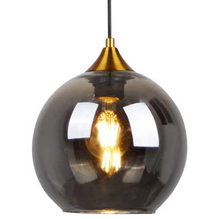 Stropné závesné svietidlo E27 Gold Grey Damar Sanico Goldlux