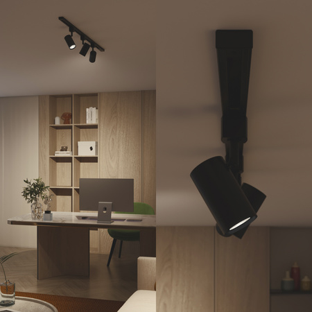 LED GU10 Black EasyLink Zilo Philips koľajnicové svetlo