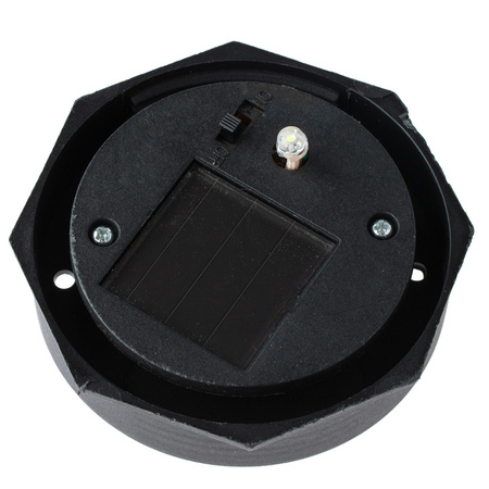 LED záhradná lampa na solárny pohon WHITE BALL 10cm