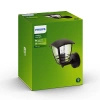 Záhradné nástenné svietidlo Vonkajšia lampa E27 IP44 Black Creek Philips