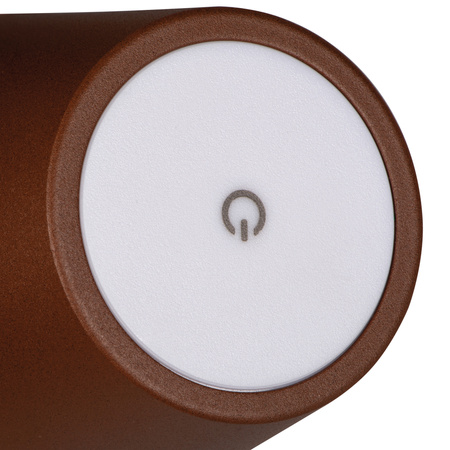 Stolná stolová lampa Školská kancelária Nočná lampa Nastaviteľná LED 1,2W 165lm 3000K, teplá biela hnedá IP54 Dobíjateľná Inita Kanlux