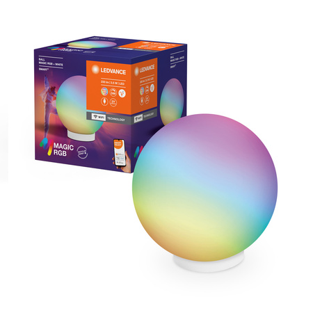 Inteligentná vnútorná svetelná guľa 3,5 W 200 lm RGB CCT USB stmievateľná biela SMART + WiFi Magic Ledvance