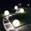 Záhradná SOLÁRNA LAMPA guľa pre záhradu GROUND LED RGB 30cm + diaľkové ovládanie