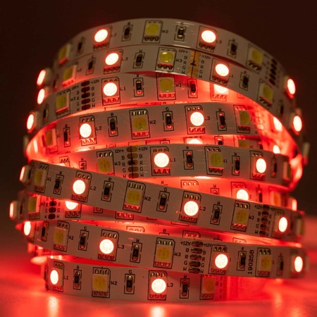 LED pásik 12V 72W 300LED 5050 RGB + studená biela 10mm 5m