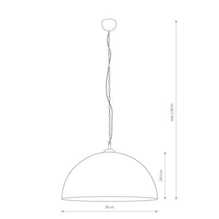 E27 Hnedá moderná HEMISPHERE RUST L 6368 Nowodvorski Závesné stropné svietidlo