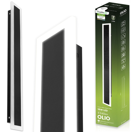 Nástenné svietidlo LED OLIO 18W 4000K 60cm IP65 LUMILED