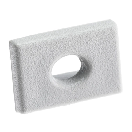 Profilový uzáver KM33 s otvorom sivý plast