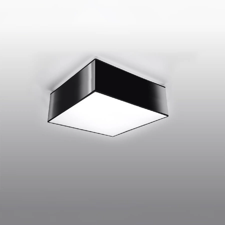 Stropné svietidlo Plafond E27 Square Black Minimalist Horus Sollux