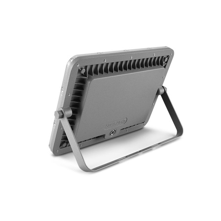 LED solárny reflektordiaľkovým ovládaním 50W 1000lm 5000K neutrálna biela 90° 3,2V IP65 IK07 Povrchová montáž Sivá VIDEX